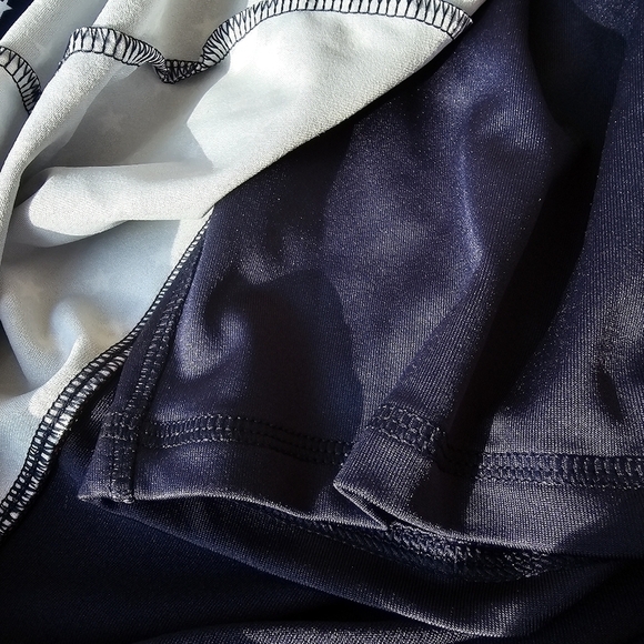 Lady Hagen Activewear Dress in Navy with White Star and Red Piping, Size XXL - Picture 5 of 9